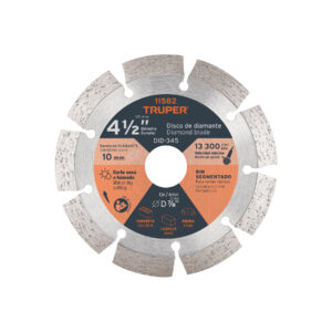 Disco segmentado diamantado 4.5plg truper (11582)