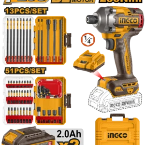 Atornillador De Impacto 1/4" 20v INGCO (89554)