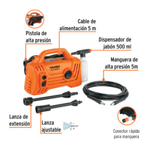 HIDROLAVADORA ELECTRICA COMPACTA TRUPER DE 1600PSI HILA1600C (102795)